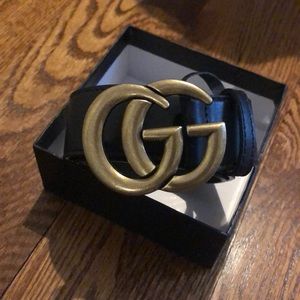 Black Gucci belt 100 cm